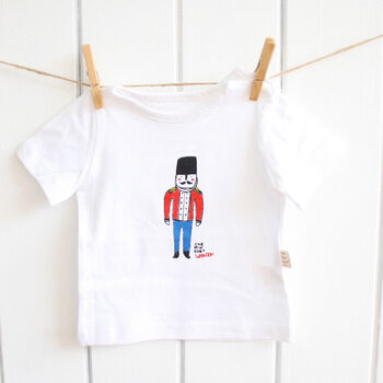 Handpainted And Personalised Guard T Shirt, 2 of 2