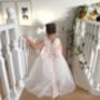 Maryanne Baby Pink + Ivory White Skirt Flower Girl Dress, thumbnail 6 of 12
