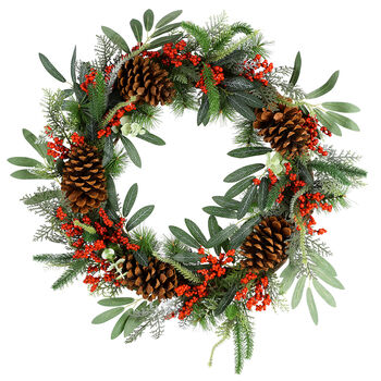 Large Berry Bushel Luxury Christmas Wreath, 2 of 7