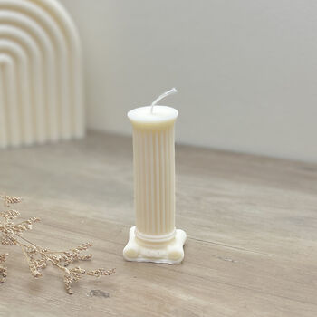 Roman Pillar Sculptural Candle Greek Architecture Gift, 7 of 9