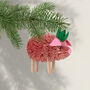 Christmas Bristle Pig Decoration, 10cm, thumbnail 1 of 2