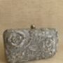 Grey Handcrafted Rectangular Clutch Bag, thumbnail 6 of 10