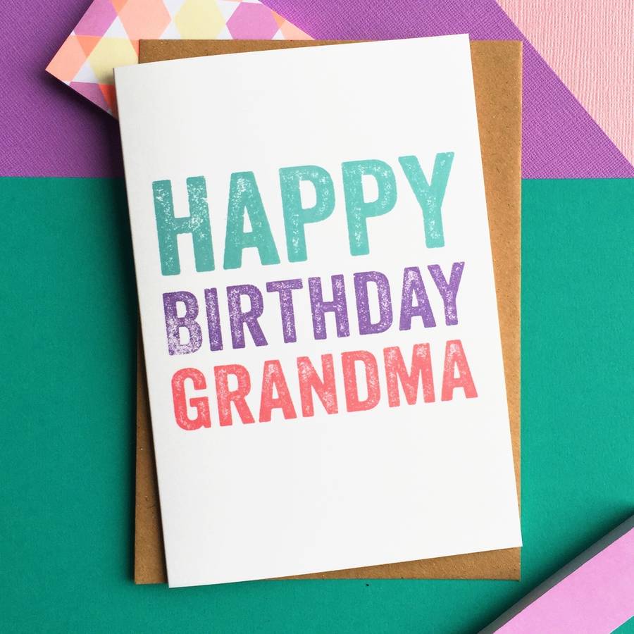 happy birthday grandma greetings card by do you punctuate ...