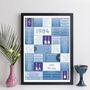 Personalised 40th Birthday Print Music 1984 Year Gift, thumbnail 6 of 12