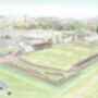 Elgin City Fc Borough Briggs Stadium Art Print, thumbnail 2 of 3
