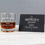 Personalised Whisky Glass And Slate Coaster Set, thumbnail 1 of 6