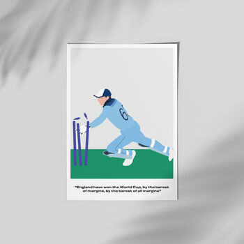 Jos Buttler Commentary Cricket Poster, 3 of 4