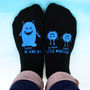 Personalised Little Monster Daddy Socks, thumbnail 4 of 7