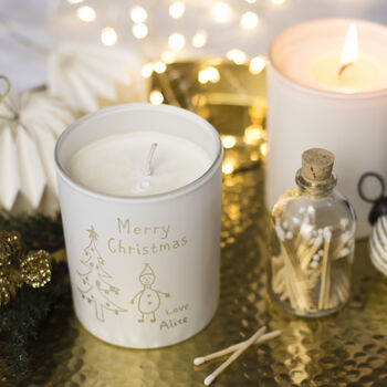 Personalised Child's Drawing Scented Candle, 2 of 3