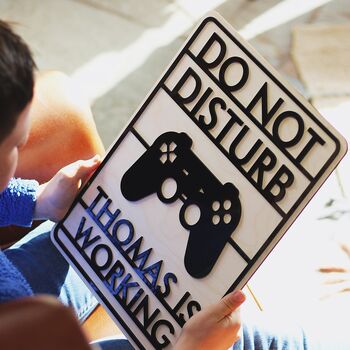 Personalised Do Not Disturb Gaming Sign, 2 of 7