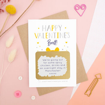 Personalised Valentine's Present Scratch Card, 5 of 10