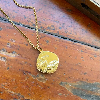 St. Christopher Necklace Rolled Gold, 4 of 5