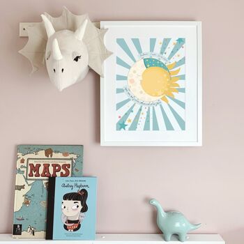 Personalised 'You Are The Sun, Moon And Stars' Print, 2 of 8