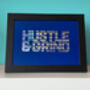 A4 Hustle And Grind Holographic Poster, thumbnail 2 of 2