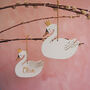 Sparkly Crowned Birds Christmas Ornament, thumbnail 4 of 4