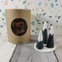 Handmade Three Clay Cone Ring Holders With Disc Stand, thumbnail 1 of 6