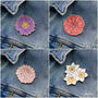 Wooden Birth Flower Brooches, thumbnail 2 of 12