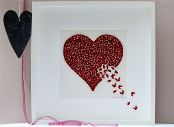 Stunning Feature 3D Framed White Butterfly Love Heart, 10 of 11