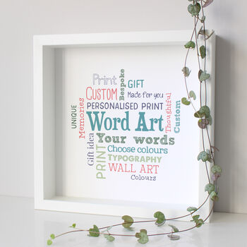 Personalised 90th Birthday Word Art Gift For Her, 8 of 11