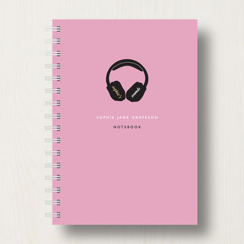 Personalised Music Lover's Journal Or Notebook, 7 of 10