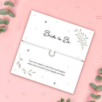 Bride To Be Horseshoe Bracelet Gift, 3 of 7
