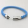 Mens Coloured Cord Bracelet With Easy Click Clasp, thumbnail 5 of 7
