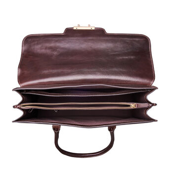 Ladies Large Leather Laptop Work Bag. 'The Fabia', 12 of 12