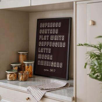 Retro Coffee Print, 4 of 5