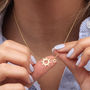 Personalised 18ct Gold Plated Sun And Star Necklace, thumbnail 1 of 7