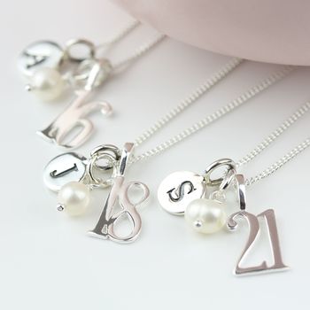 Personalised Birthday And Freshwater Pearl Necklace, 4 of 8