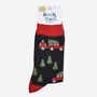 Men's Bamboo Socks Christmas Tree Off Roader, thumbnail 5 of 5