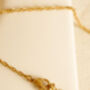 Textured Initial Coin Necklace With Rope Chain, thumbnail 2 of 4