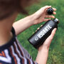 Personalised #Hydrate Reusable Black Water Bottle, thumbnail 1 of 6