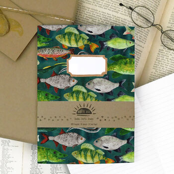 Flumens Freshwater Fish Print A5 Notebook, 7 of 12