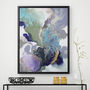 'Ebony Swirl' Framed Giclée Abstract Canvas Print Art, thumbnail 1 of 6