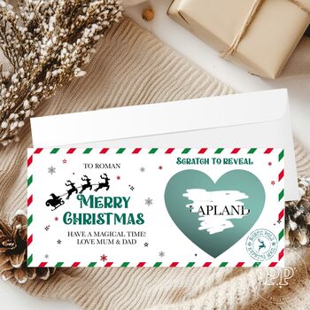 Christmas Scratch Reveal Ticket, Surprise Christmas Gift Reveal, 5 of 8