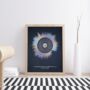 Personalised Sound Wave With Lyrics A3 Silver Print, thumbnail 3 of 9