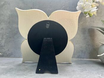 21cm Silver Flower Shaped Table Wall Mirror Small Gift, 2 of 7