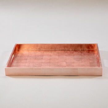 Handcrafted Lacquered Rectangular Serving Trays, 11 of 12