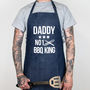 Personalised Father's Day No1 Star Bbq Denim Apron, thumbnail 1 of 3