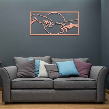Wooden Abstract Hands Wall Sculpture Gift For Home Or Office, 4 of 9