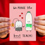 Cute Tea Themed Valentine's Day Card, thumbnail 2 of 3