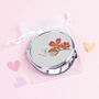 Personalised Floral Pocket Mirror, thumbnail 2 of 3
