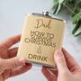 Personalised Bamboo Christmas Hipflask, thumbnail 1 of 2