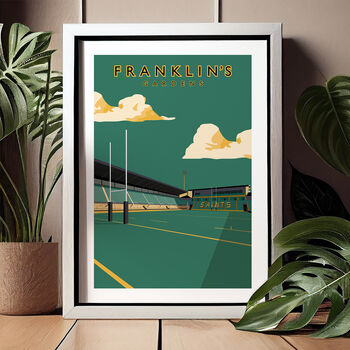Franklin's Gardens Black, Green And Gold Edition Poster, 3 of 7