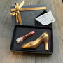 Shoe And Lipstick Personalised Chocolate Letterbox, thumbnail 1 of 4