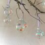 Set Of Six Pastel Rainbow Effect Baubles Bright Christmas Decor, thumbnail 6 of 7