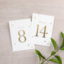 Moon And Stars Foiled Bold Table Number Cards, thumbnail 2 of 2