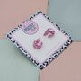Pink Glitter Shrimp Resin Stud Earrings, thumbnail 3 of 4
