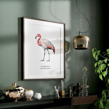 Flamingo Bird Wall Art Print, 2 of 6